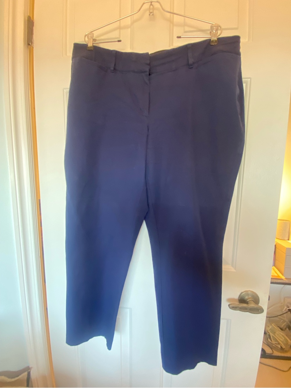 Lane Bryant Navy Cropped Dress Pants